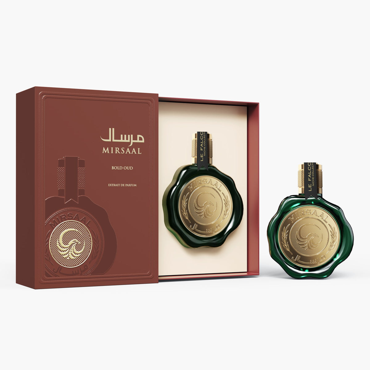 Le Falcone Mirsaal Bold Oud Extrait de Parfum with gift box